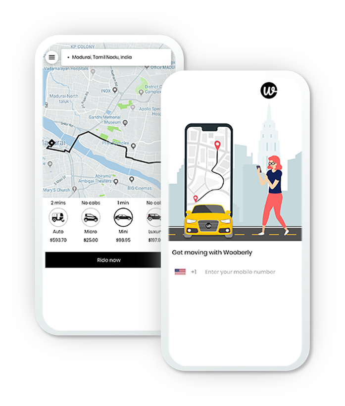 Taxiize passenger app